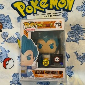 Funko Pop! Animation Dragonball Vegeta Powering Up Glow in Dark Exclusive #713